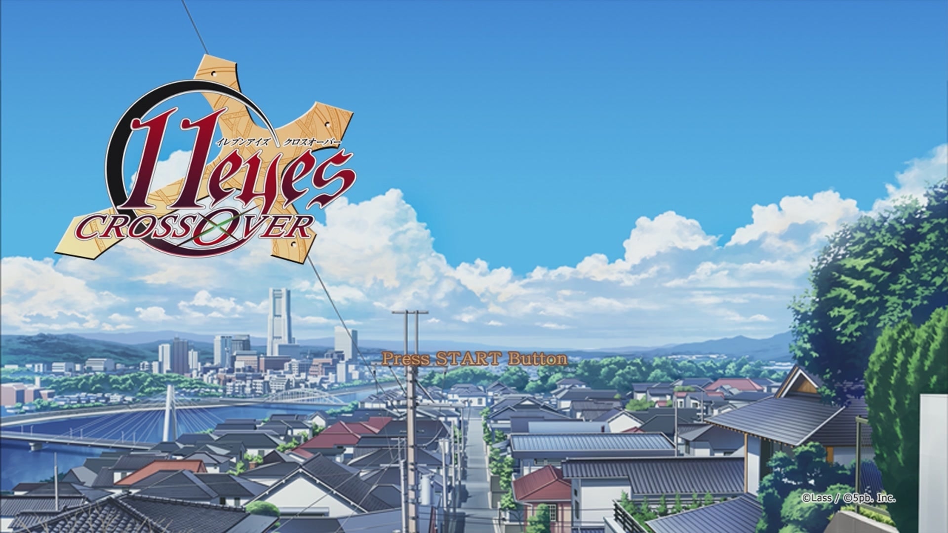 11eyes CrossOver title screen for Xbox 360